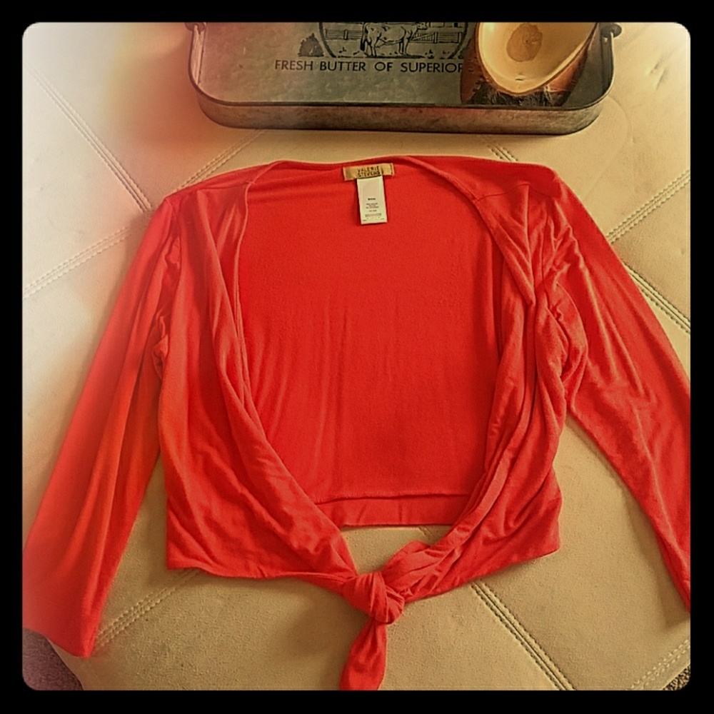 Valerie Stevens tie front cardigan